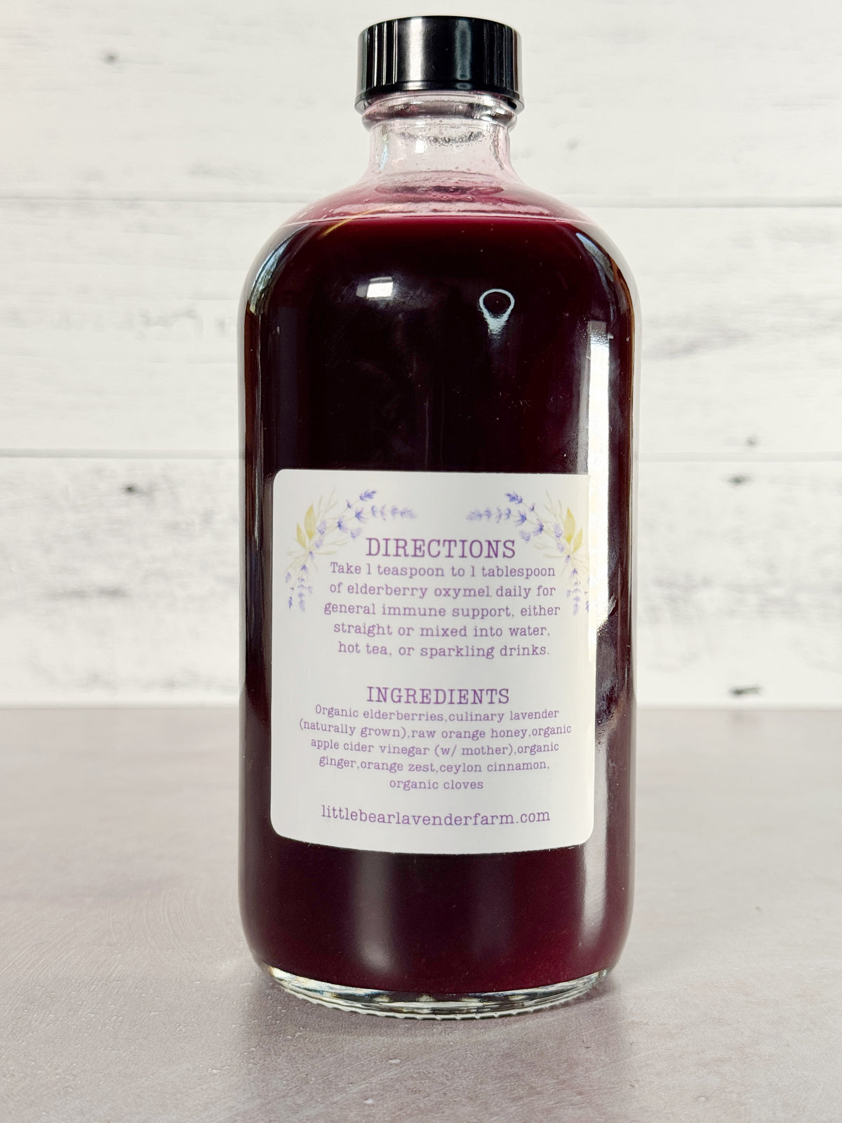 Lavender Elderberry Oxymel