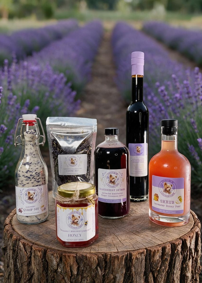 What’s New at Little Bear Lavender Farm: Hydrosols, Shrubs, Tea, Honey, Journals & More