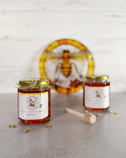 Lavender Elderberry Infused Honey
