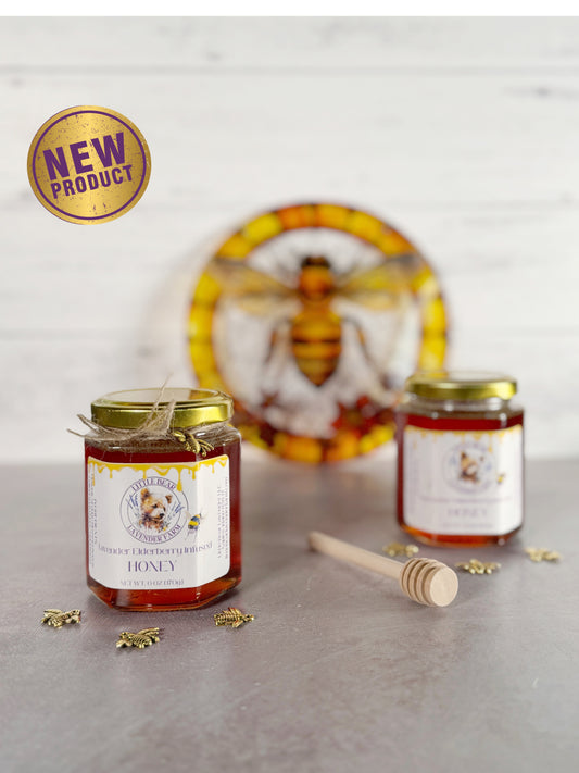 Lavender Elderberry Infused Honey