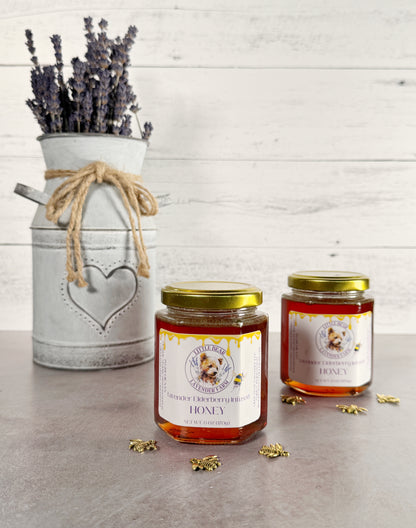 Lavender Elderberry Infused Honey
