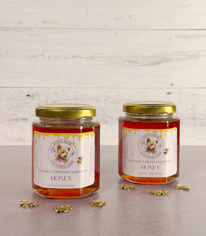 Lavender Elderberry Infused Honey