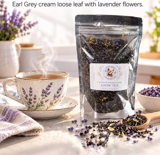 Lavender Earl Grey Cream Loose Leaf Tea | Black Tea with Lavender & Flowers | 3.5 oz