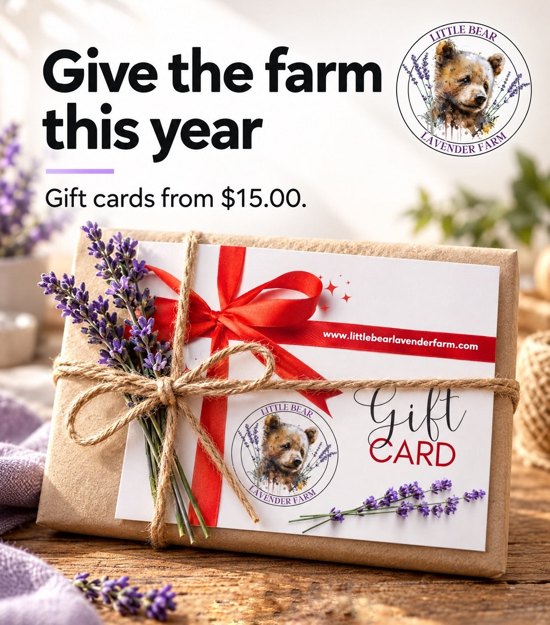 Little Bear Lavender Farm - Gift Cards
