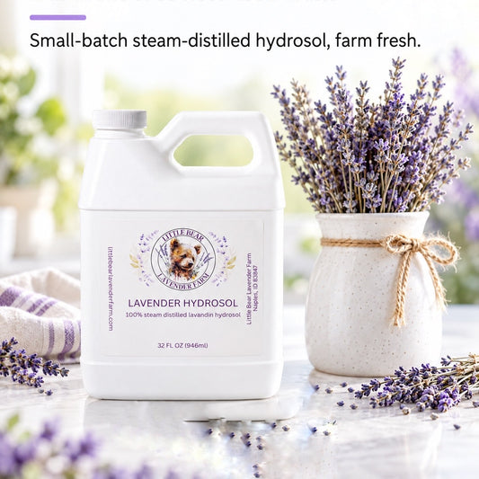 Lavender Hydrosol | Steam-Distilled Lavender Water | Small-Batch Farm Fresh
