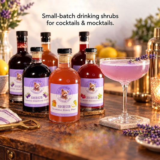 Lavender Drinking Shrubs | Cocktail & Mocktail Mixers | Small-Batch Farm-Made