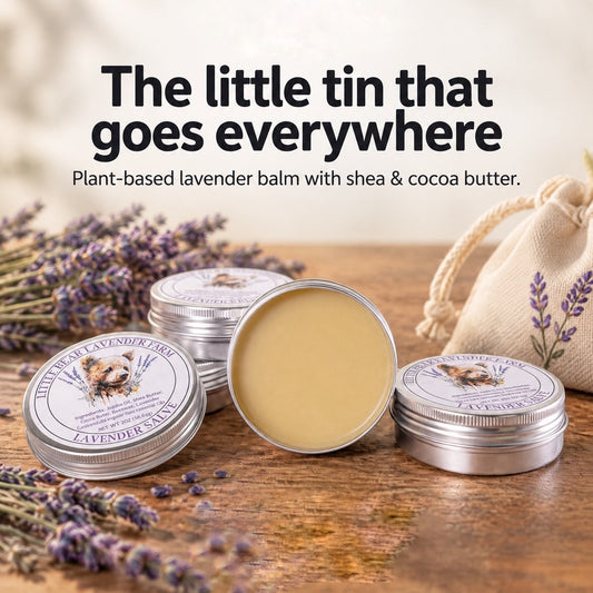 Lavender Salve | Plant-Based Skin Balm with Shea Butter & Cocoa Butter | Farm-Made | 2 oz Tin