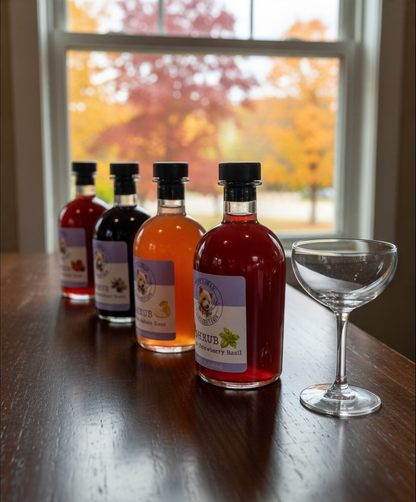 Lavender Drinking Shrub Sampler Set | Cocktail & Mocktail Gift | Small-Batch Farm-Made